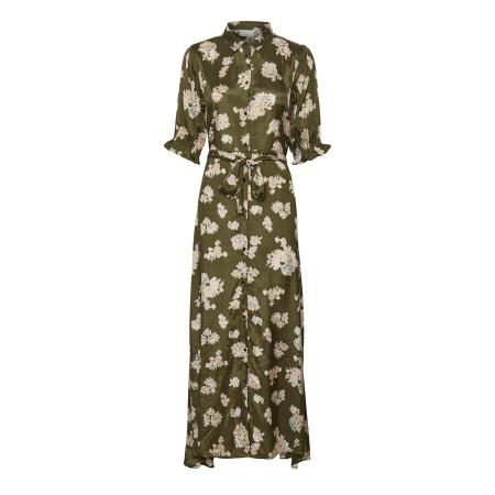 Kaffe Kaffe Blousejurk Velana opaal / olijfgroen / poederroze / wit