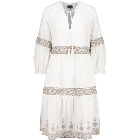 Monari monari Jurk ecru / aardetinten