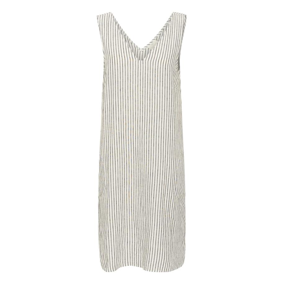 Kaffe Kaffe Jurk Milla donkergrijs / wolwit -