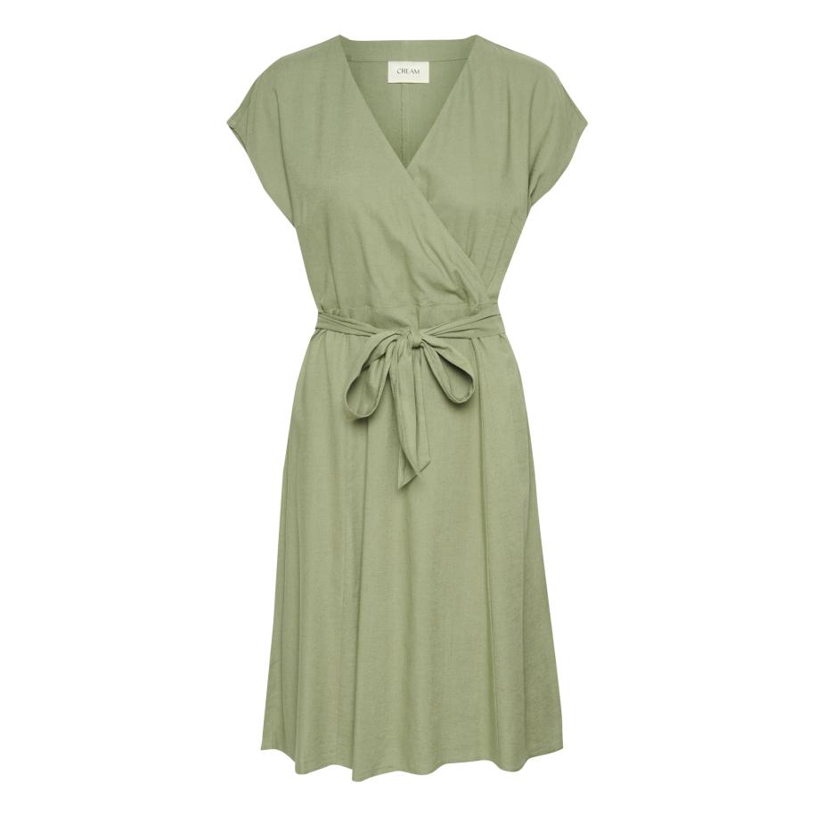 Cream Cream Jurk Venta groen -