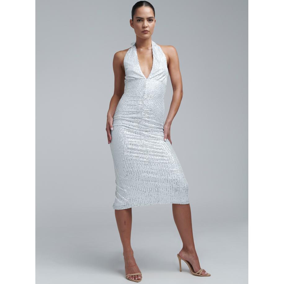 BWLDR BWLDR Cocktailjurk Brylee wit -