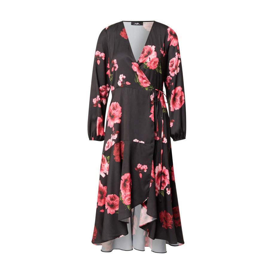 Wallis Wallis Jurk groen / rosé / zwart -