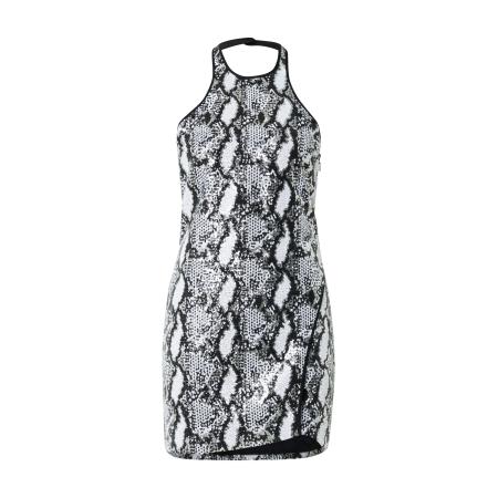 IRO IRO Jurk grijs / zwart / wit