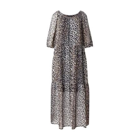 Oui OUI Jurk ecru / lichtbeige / zwart