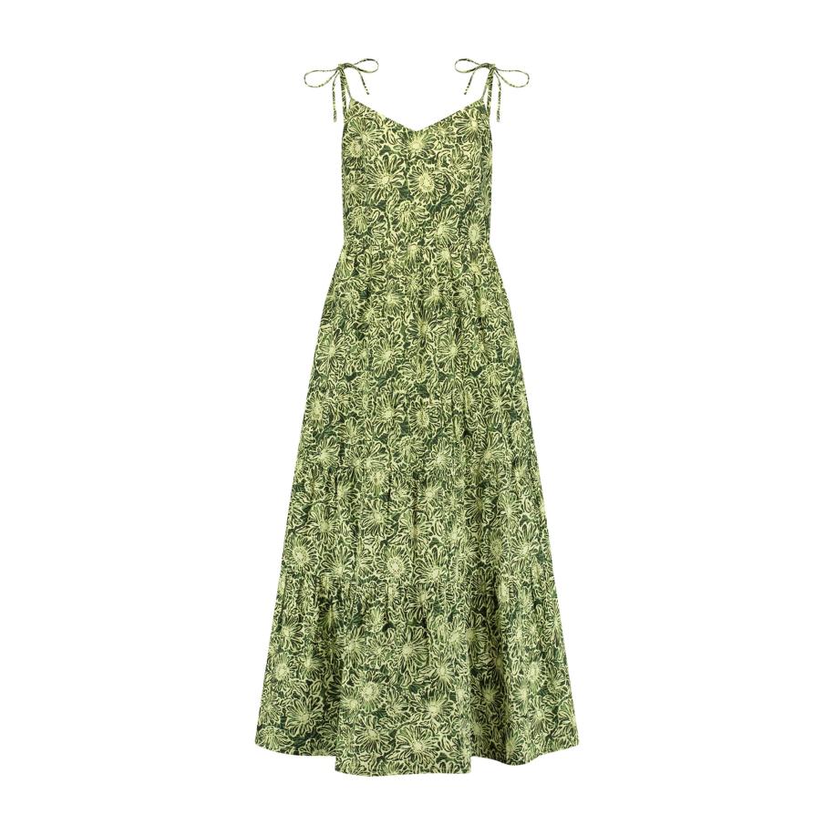 Shiwi Shiwi Zomerjurk Josie groen / spar / pastelgroen -