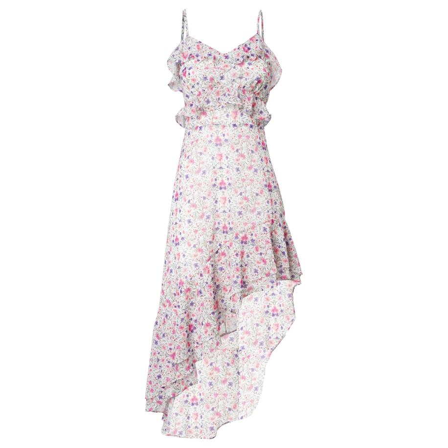 Influencer Influencer Zomerjurk groen / lila / pink / wit -