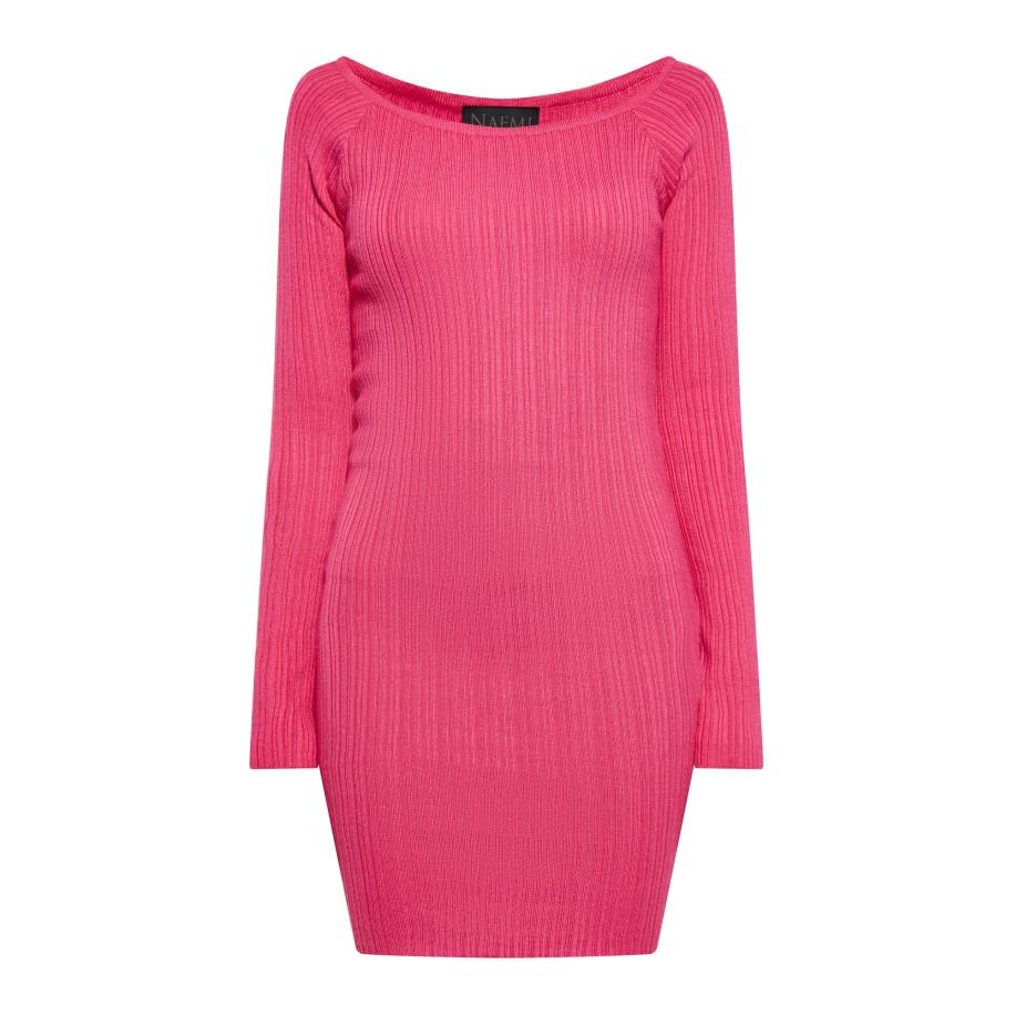 NAEMI NAEMI Gebreide jurk pink -