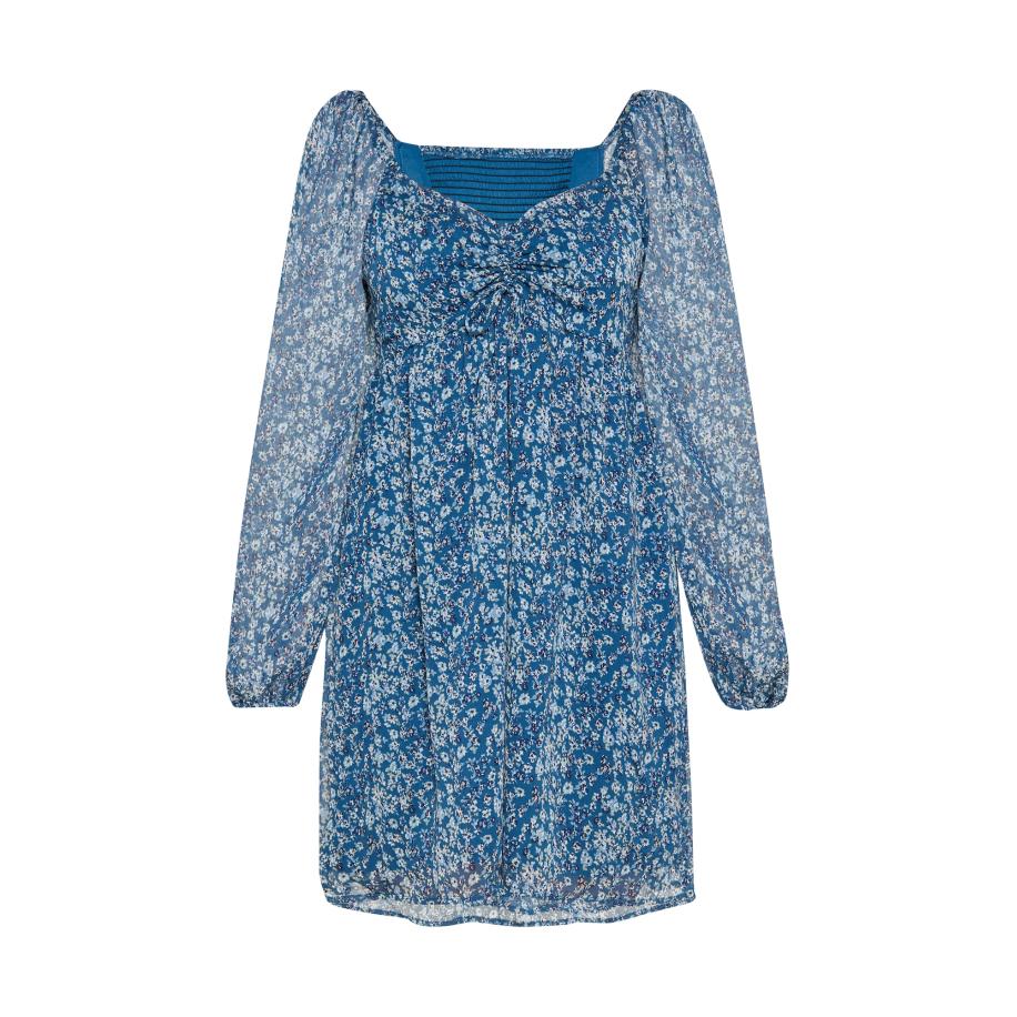 Swirly swirly Jurk blauw / navy / lichtblauw -