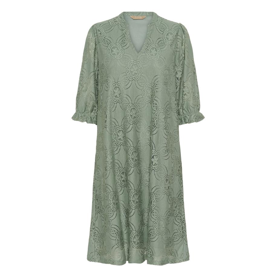 Culture CULTURE Jurk Olu groen -