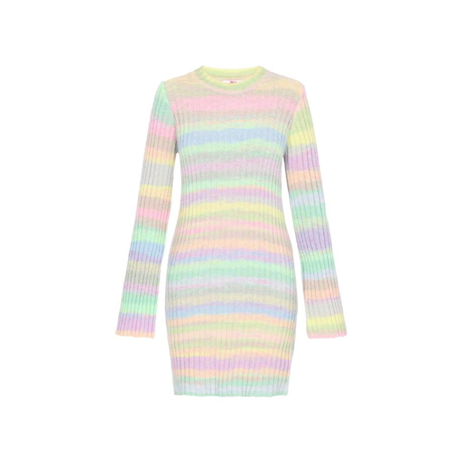 MYMO MYMO Jurk blauw / geel / limoen / lila / oranje / pink -