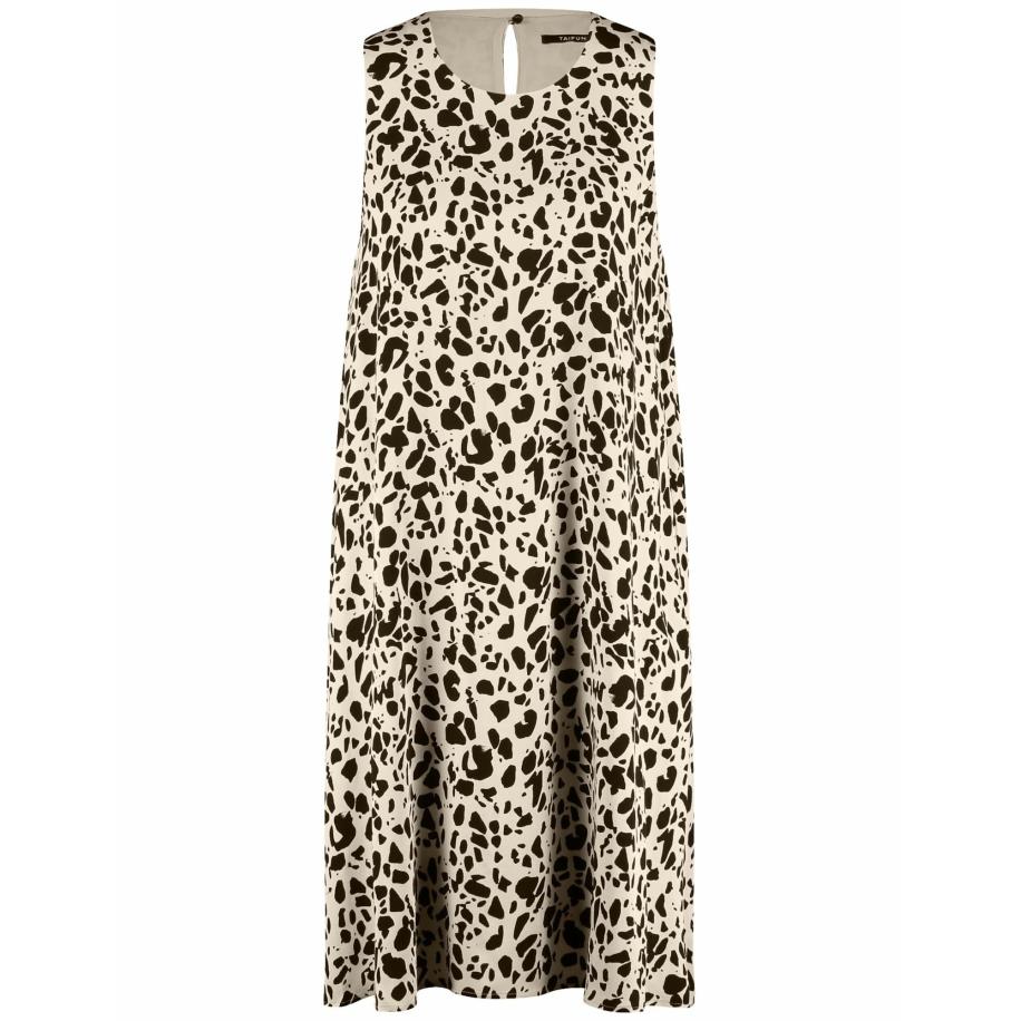 Taifun TAIFUN Jurk beige / zwart -