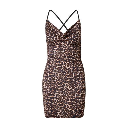 VIERVIER VIERVIER Zomerjurk Jasmin bruin / cappuccino / zwart