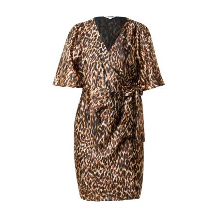 Mbym mbym Jurk Philina crème / karamel / zwart