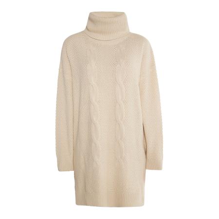 MYMO Gebreide jurk Biany crème