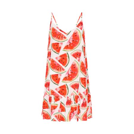 MYMO Zomerjurk Spring Summer donkergroen / rood / zwart / wit