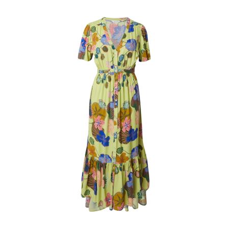 White Stuff WHITE STUFF Blousejurk Phoebe blauw / groen / kiwi / lichtroze