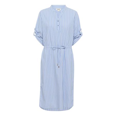 Soaked in Luxury SOAKED IN LUXURY Blousejurk Anvitte Zaya lichtblauw / wit