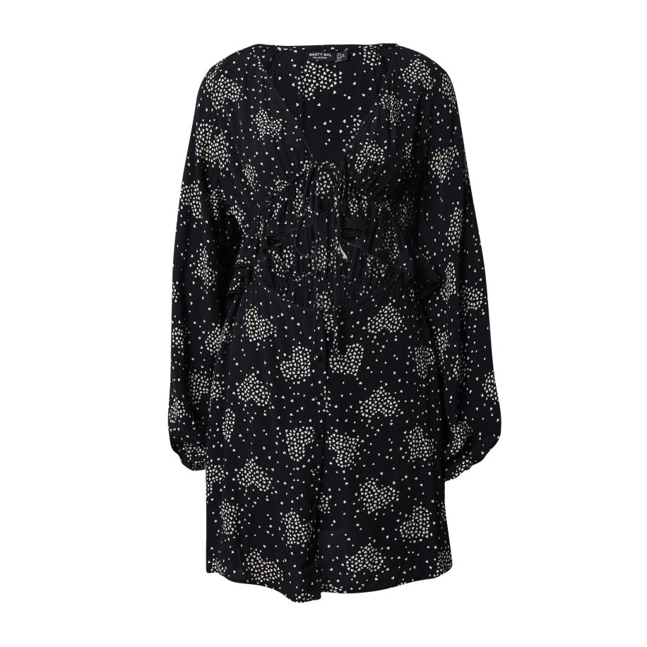 Nasty Gal Nasty Gal Jurk navy / wit -