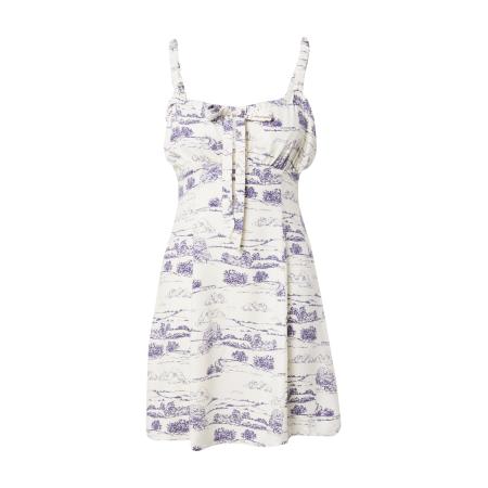 Nasty Gal Jurk crème / indigo