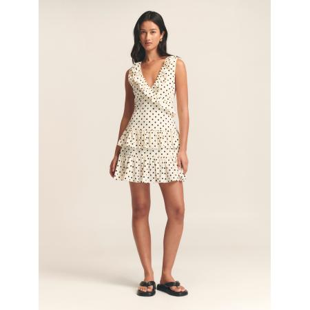 St MRLO St MRLO Jurk Jada crème / zwart