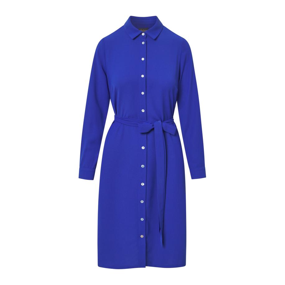 Jascha Stockholm Jascha Stockholm Blousejurk Joplin neonblauw -