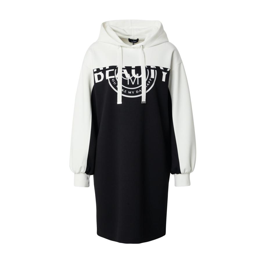 Monari monari Jurk zwart / wit -