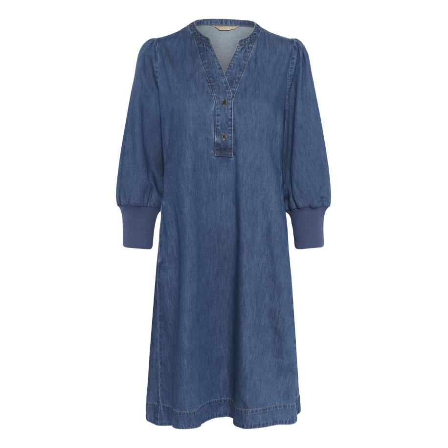 Culture CULTURE Jurk Arpa blauw denim -