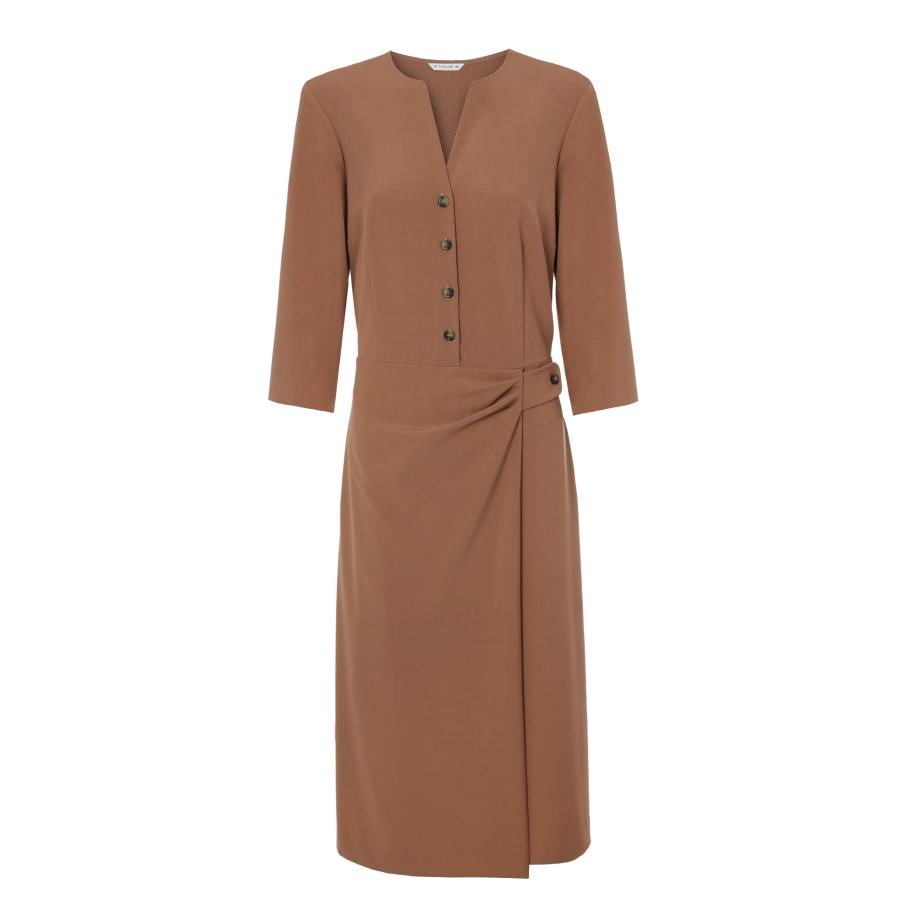 TATUUM TATUUM Blousejurk Finco chocoladebruin -