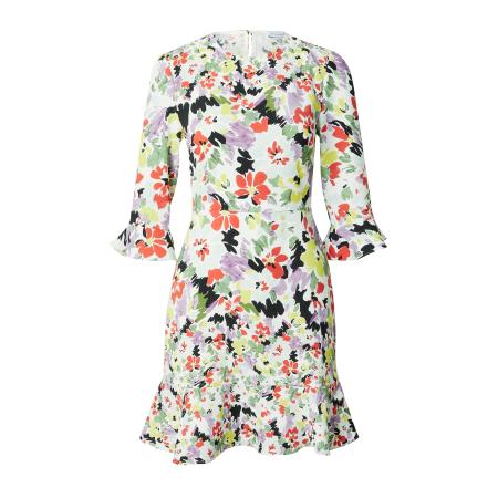 Warehouse Warehouse Jurk lila / oranjerood / zwart / wit