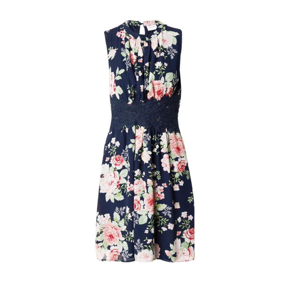 Vila VILA Jurk MILINA navy / groen / rosé / wit -