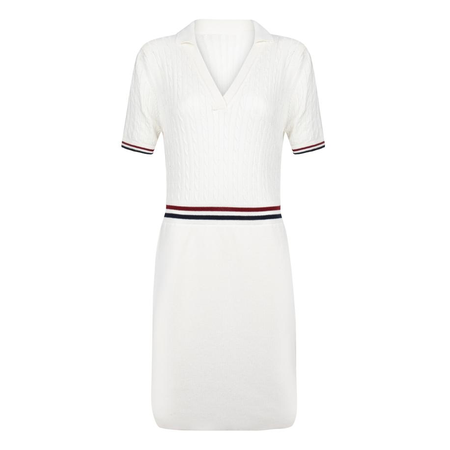 Felix Hardy Felix Hardy Gebreide jurk ecru -