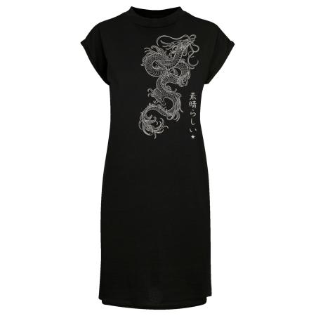 F4NT4STIC F4NT4STIC Jurk grijs / zwart