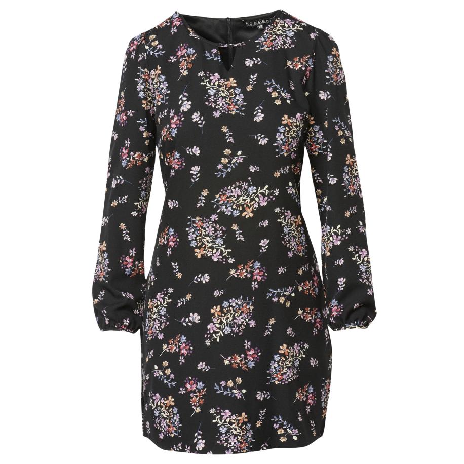 KOROSHI KOROSHI Jurk gemengde kleuren / zwart -