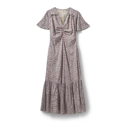 Sofie Schnoor Sofie Schnoor Jurk Millasw donkerbruin / lavendel / wit