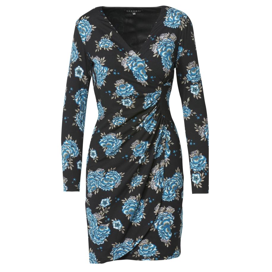 KOROSHI KOROSHI Jurk blauw / zwart -