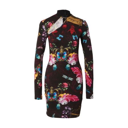 Versace Versace Jeans Couture Jurk blauw / groen / pink / zwart