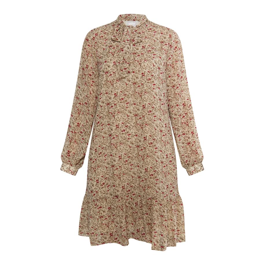 Usha Usha Jurk crème / gemengde kleuren -