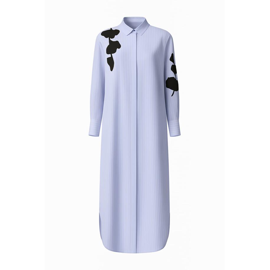 Touche Prive Touche Prive Jurk blauw / zwart -