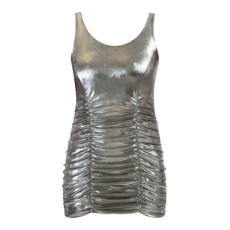 ASOS DESIGN Superzachte gelaagde mouwloze mini cape-jurk in bordeauxrood