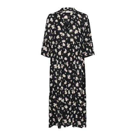 Kaffe Jurk Karina zwart / wit