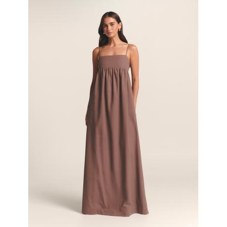 St MRLO St MRLO Jurk ASTER MAXI DRESS bruin