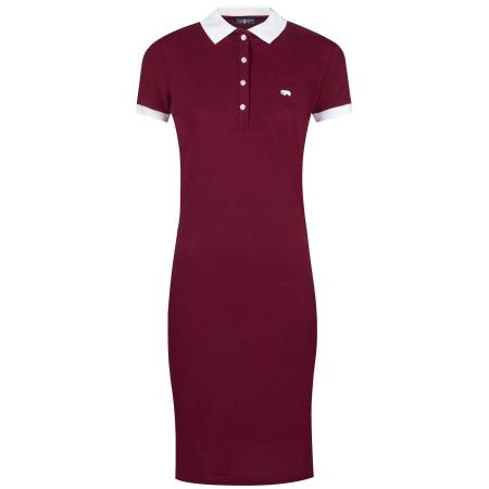 Jimmy Sanders Jimmy Sanders Jurk bordeaux / wit