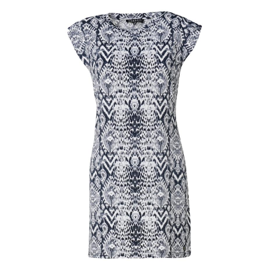 KOROSHI KOROSHI Jurk lichtgrijs / zwart -