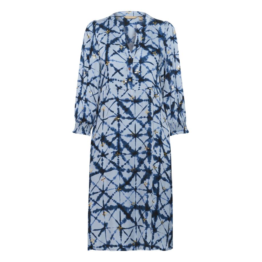 Culture CULTURE Jurk Mingo lichtblauw / donkerblauw -