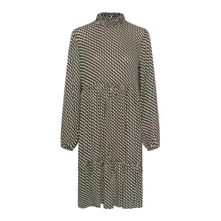 Kaffe Jurk Karina beige / zwart
