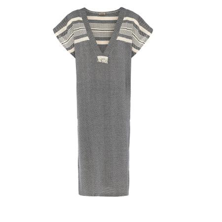 Ikigai the City Ikigai the City Jurk zwart / offwhite