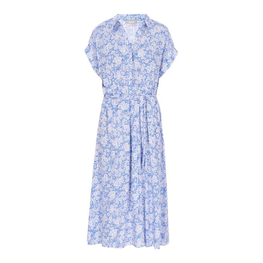 FELIPA FELIPA Blousejurk Classic Look blauw / wit -