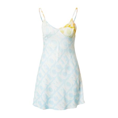 Fiorucci Jurk lichtblauw / oranje / wit