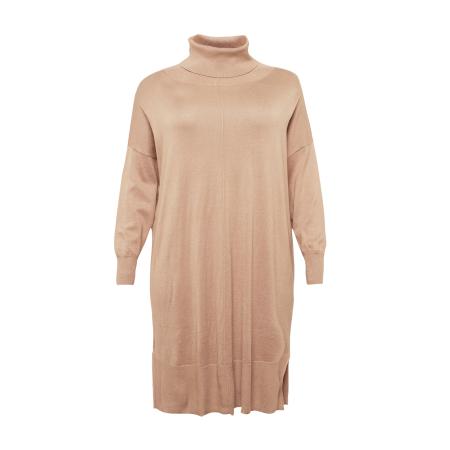 Fransa Fransa Curve Gebreide jurk Alma beige