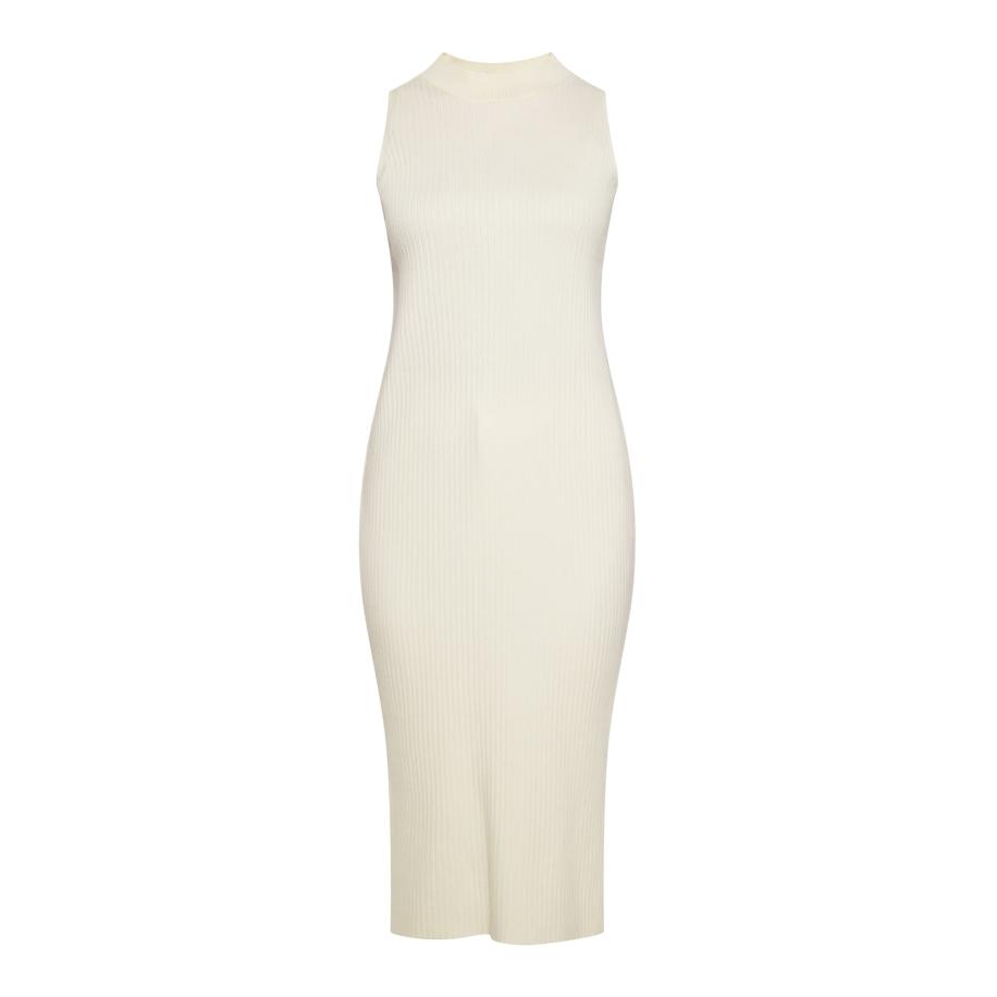 Usha usha WHITE LABEL Gebreide jurk crème -